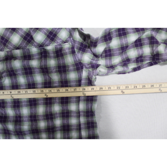 C.E Schmidt Workwear Women Blue Plaid Flannel Size Large - Picture 5 of 7